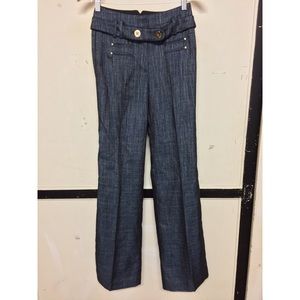 Leifsdottier size 0 Dress Trousers NWOT metallic